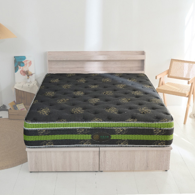 【藤原傢俬】極速舒眠竹炭紗抗菌除臭硬式獨立筒床墊