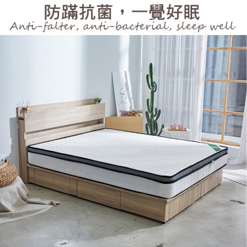 【藤原傢俬】防潑水乳膠硬式獨立筒床墊 (3RC)